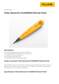 Thumbnail of document Data Sheet - Pro3000F60 Filtered Probe